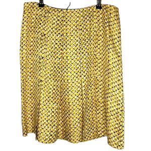 Womens Banana Republic Silk Pleated Skirt‎ Academia Boardroom Office